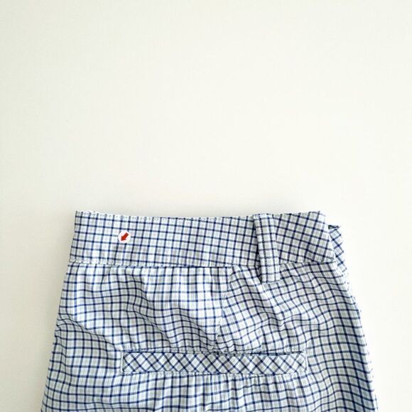 Puma Golf Shorts Flat Front Blue White Checkered Men's Size 34 - Picture 3 of 10